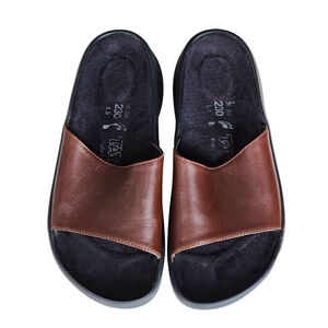 TATAMI Birkenstock Brown Leather  Slide Sandals Size 36 5